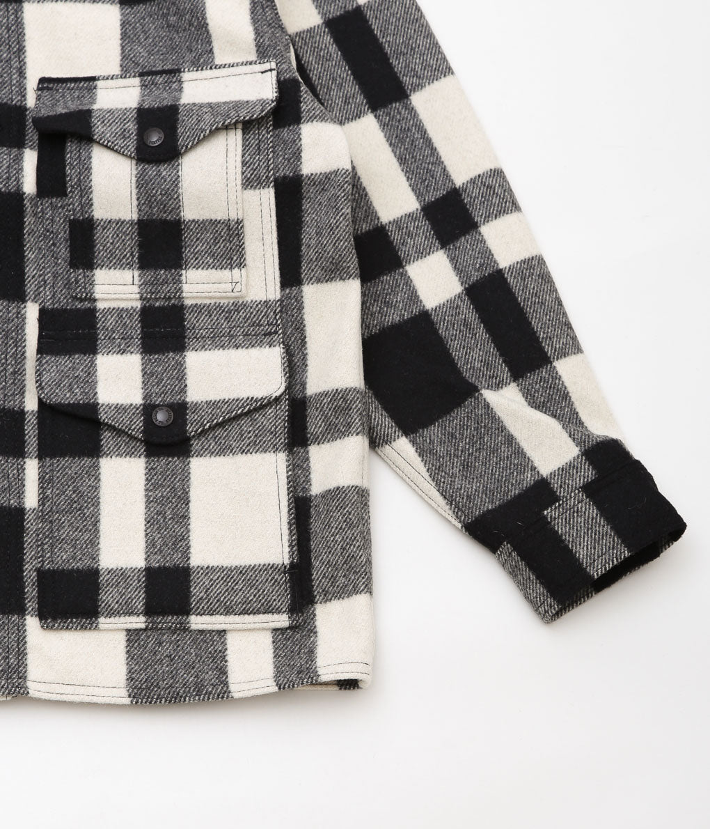 FILSON ''MACKINAW WOOL CRUISER'' (WHITE/BLACK)