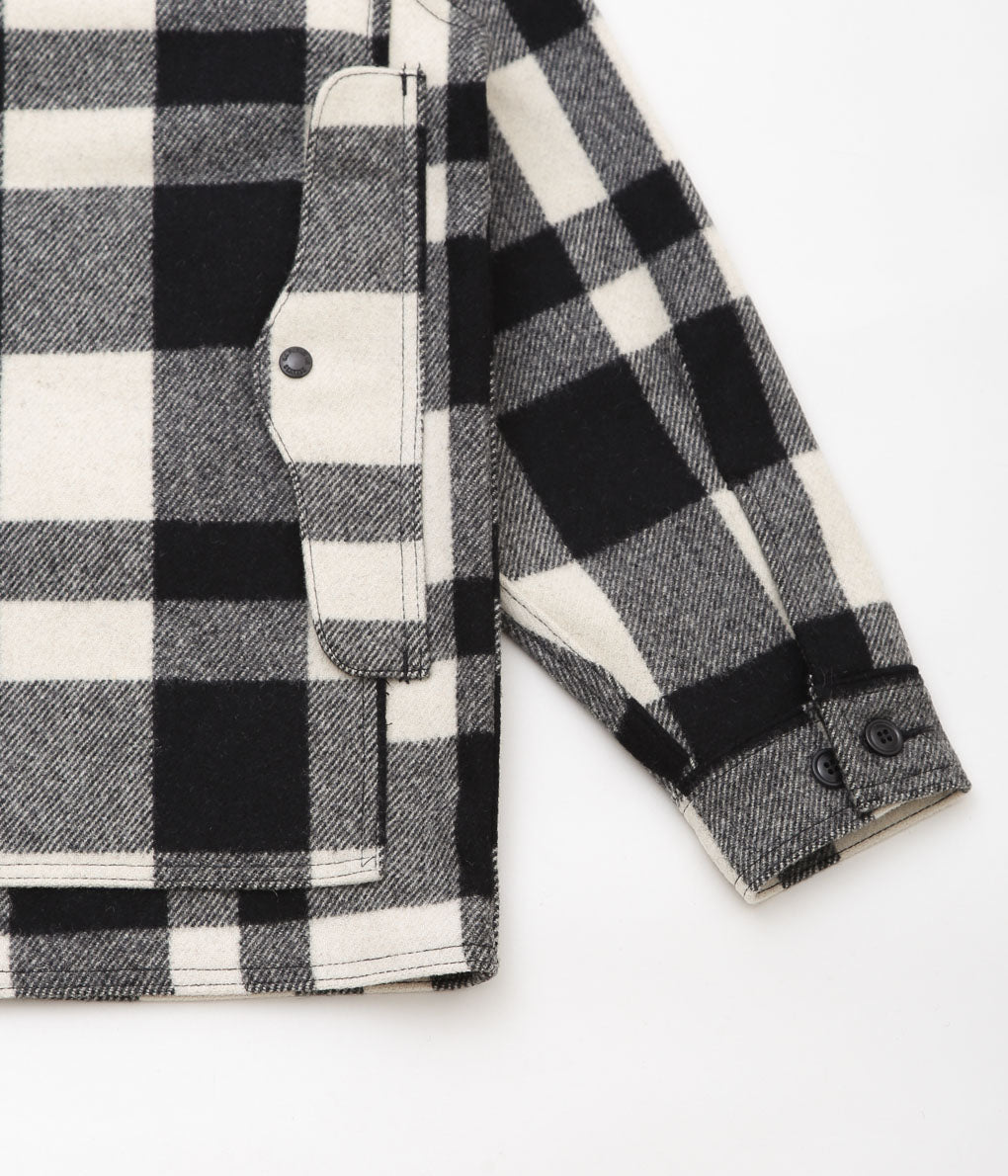 FILSON ''MACKINAW WOOL CRUISER'' (WHITE/BLACK)