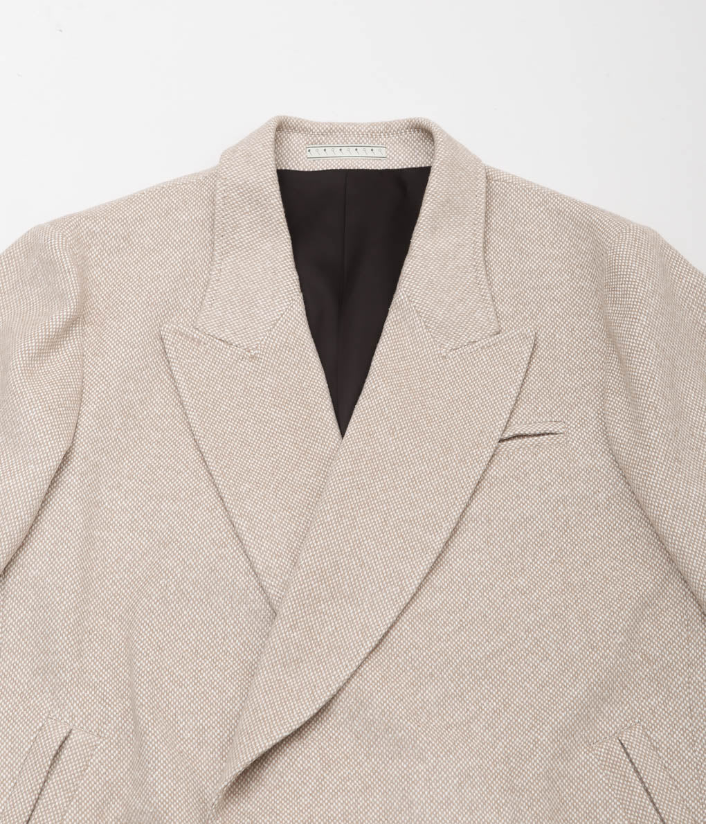 GORSCH ''CASHMERE PEAKED RAPEL DOUBLE COAT'' (CAMEL)