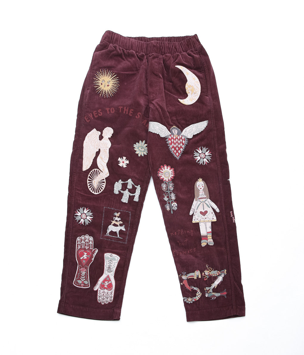 SAMUEL ZELIG ''FOLK PANT'' (BURGUNDY)