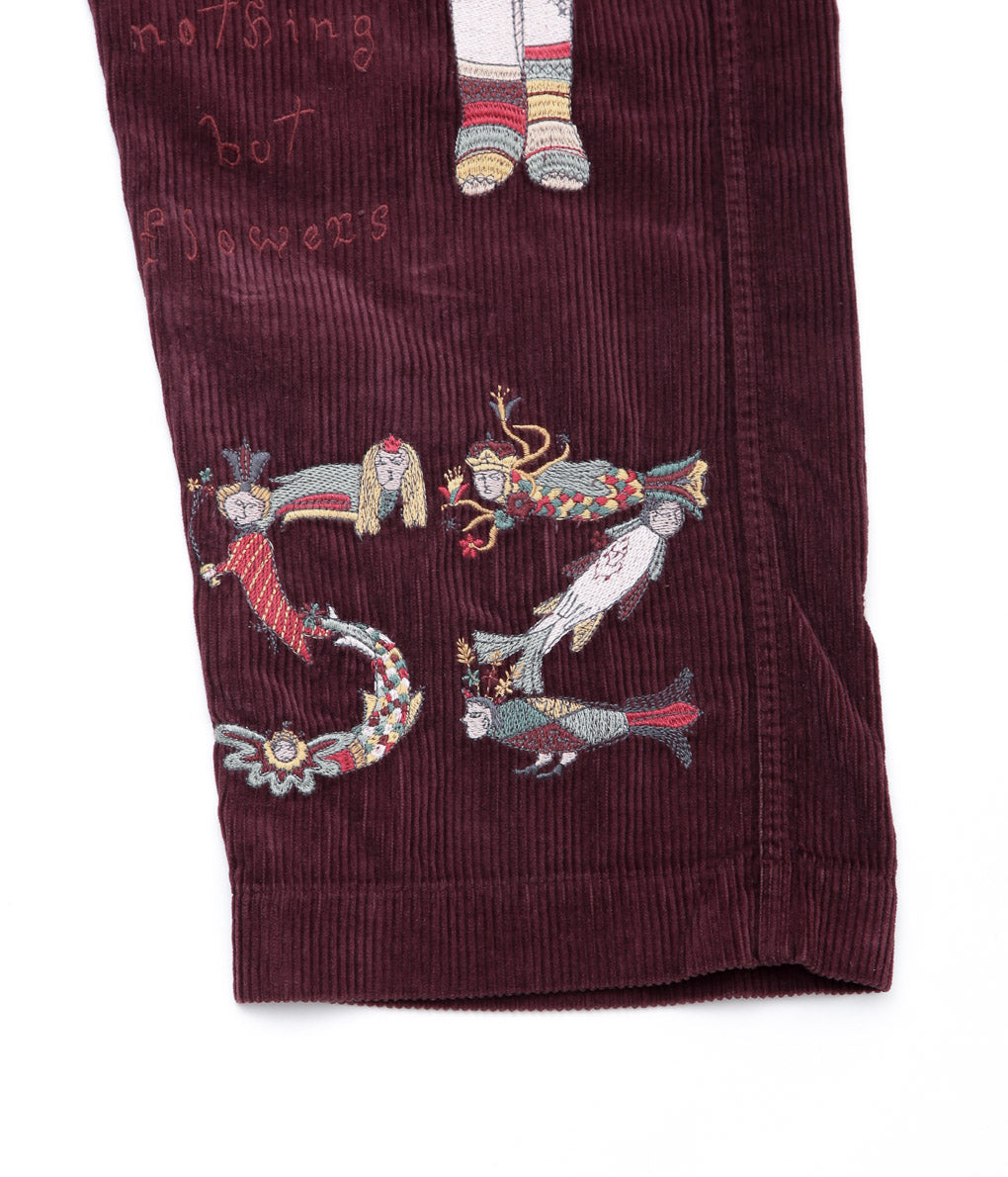 SAMUEL ZELIG ''FOLK PANT'' (BURGUNDY)