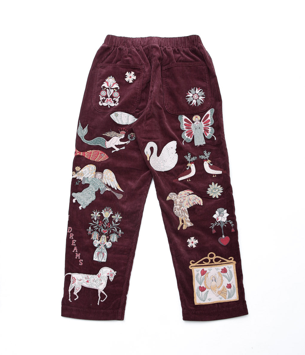 SAMUEL ZELIG ''FOLK PANT'' (BURGUNDY)