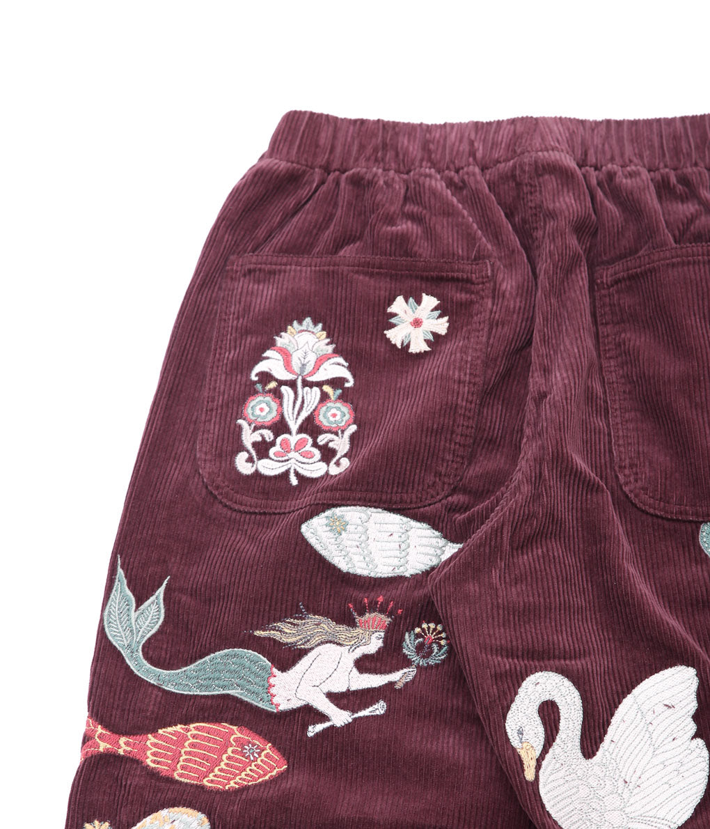 SAMUEL ZELIG ''FOLK PANT'' (BURGUNDY)