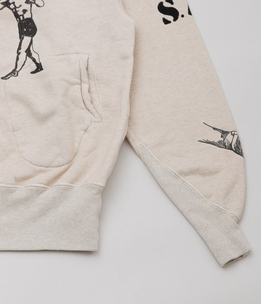 SAMUEL ZELIG ''BOXING HOODIE''(OATMEAL GREY)