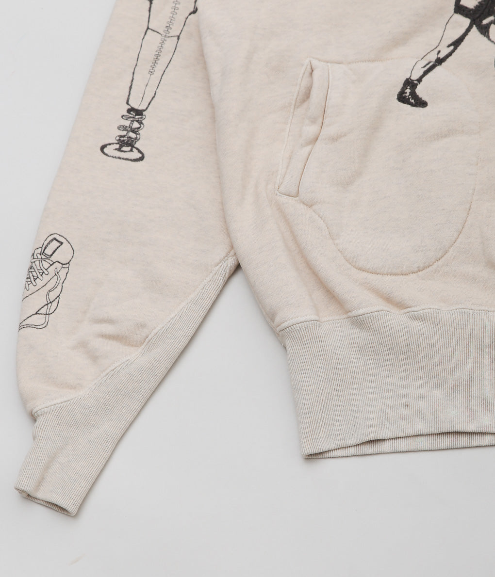 SAMUEL ZELIG ''BOXING HOODIE'' (OATMEAL GREY)