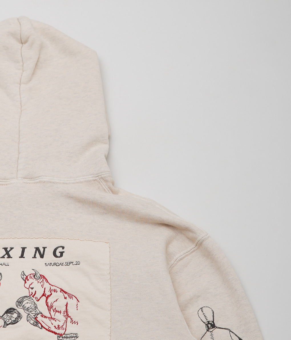 SAMUEL ZELIG ''BOXING HOODIE''(OATMEAL GREY)