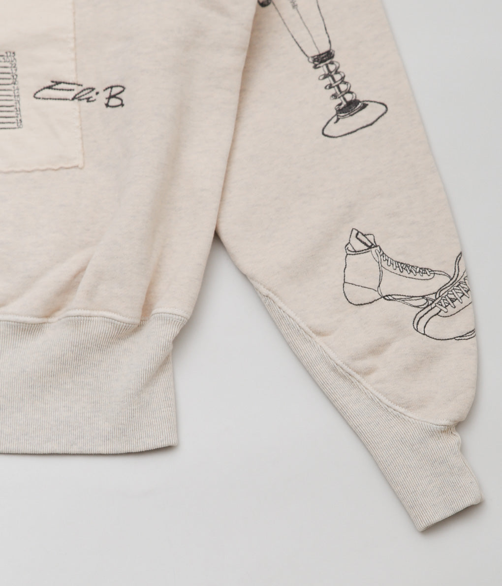 SAMUEL ZELIG ''BOXING HOODIE'' (OATMEAL GRAY)