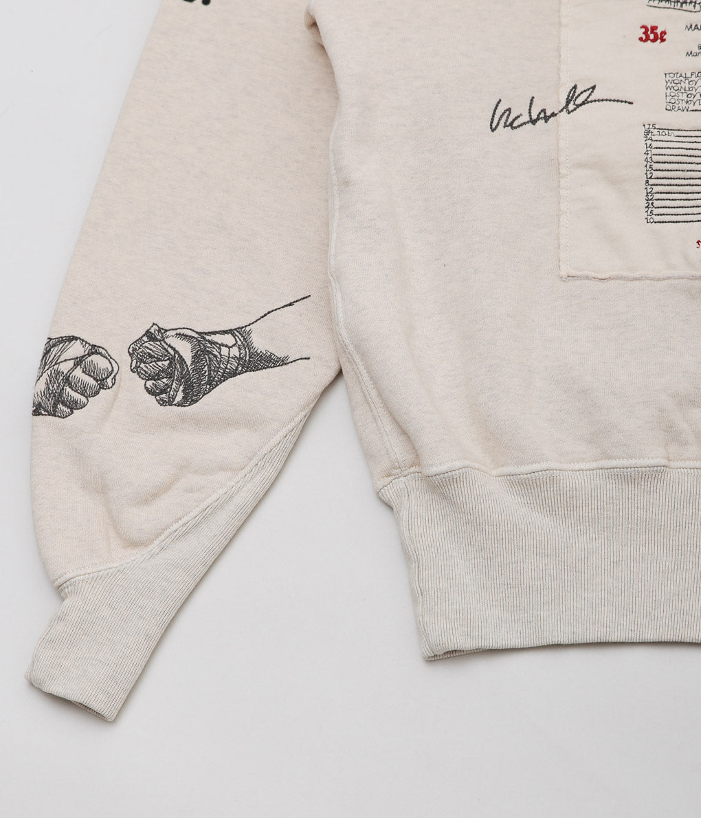 SAMUEL ZELIG ''BOXING HOODIE'' (OATMEAL GRAY)