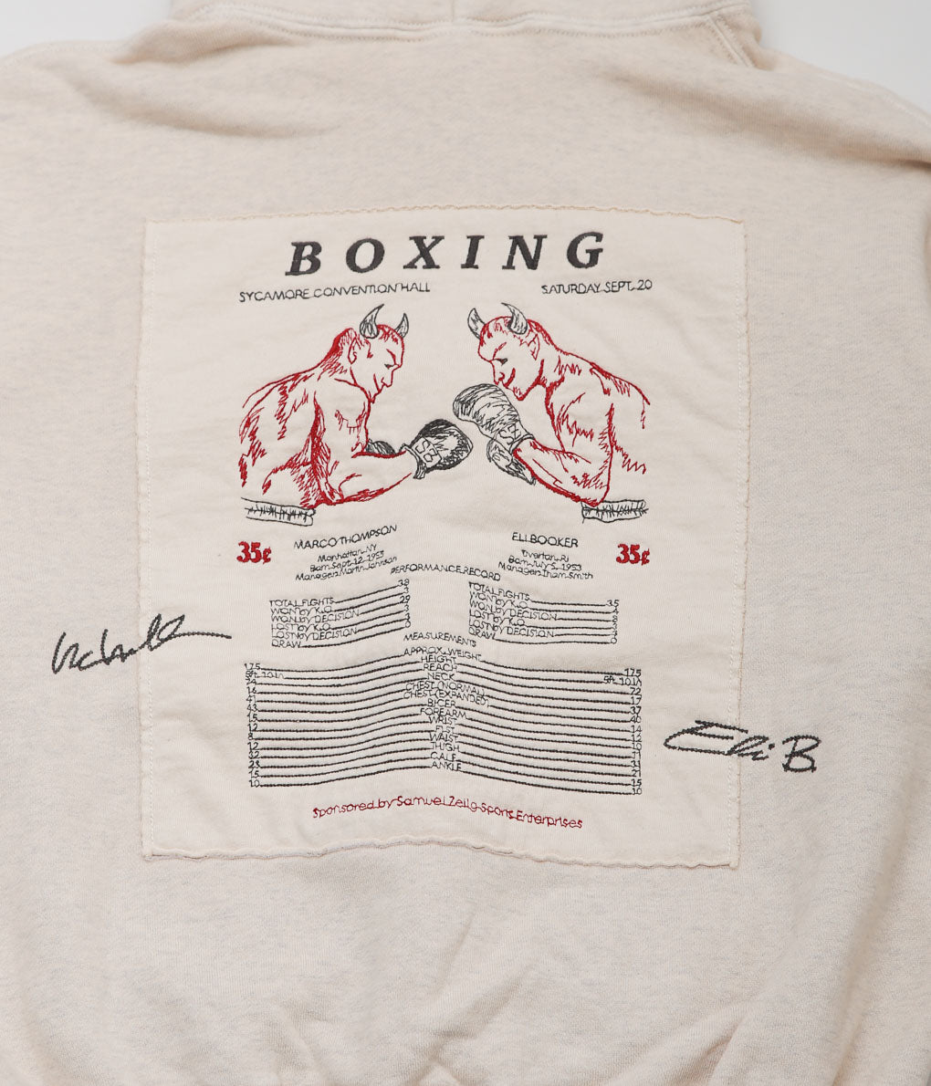 SAMUEL ZELIG ''BOXING HOODIE''(OATMEAL GREY)