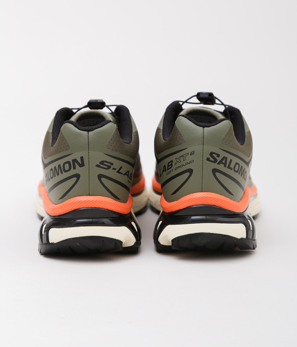 SALOMON ''XT-6 DEEP ''(LICHEN GREEN / BLACK / RED ORANGE)