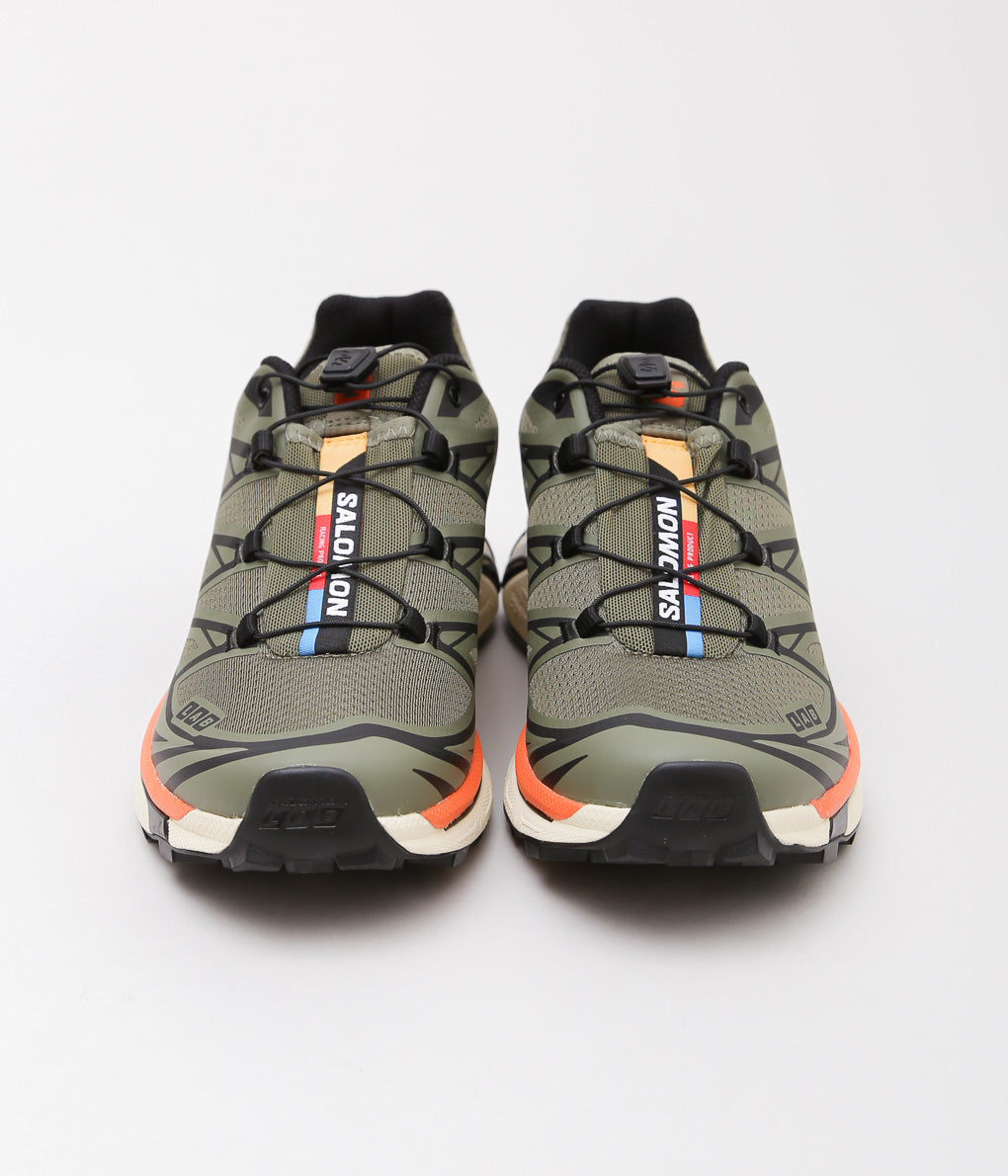 SALOMON ''XT-6 DEEP ''(LICHEN GREEN / BLACK / RED ORANGE)