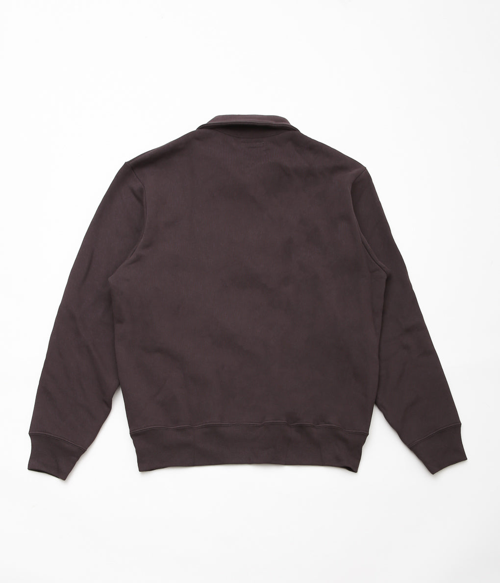 LADY WHITE ''QUARTER ZIP SWEATSHIRT'' (MUDDY BROWN)