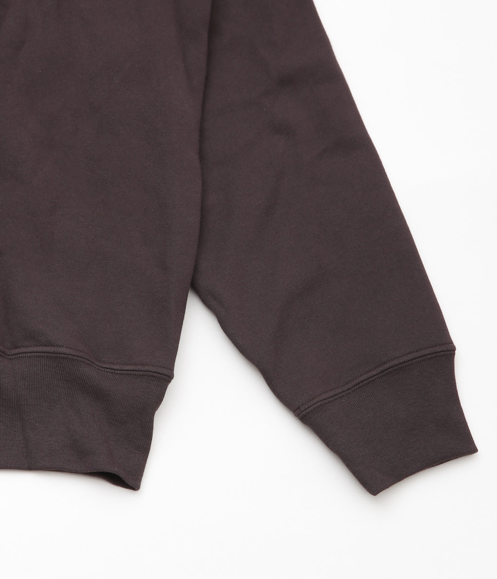 LADY WHITE ''QUARTER ZIP SWEATSHIRT'' (MUDDY BROWN)