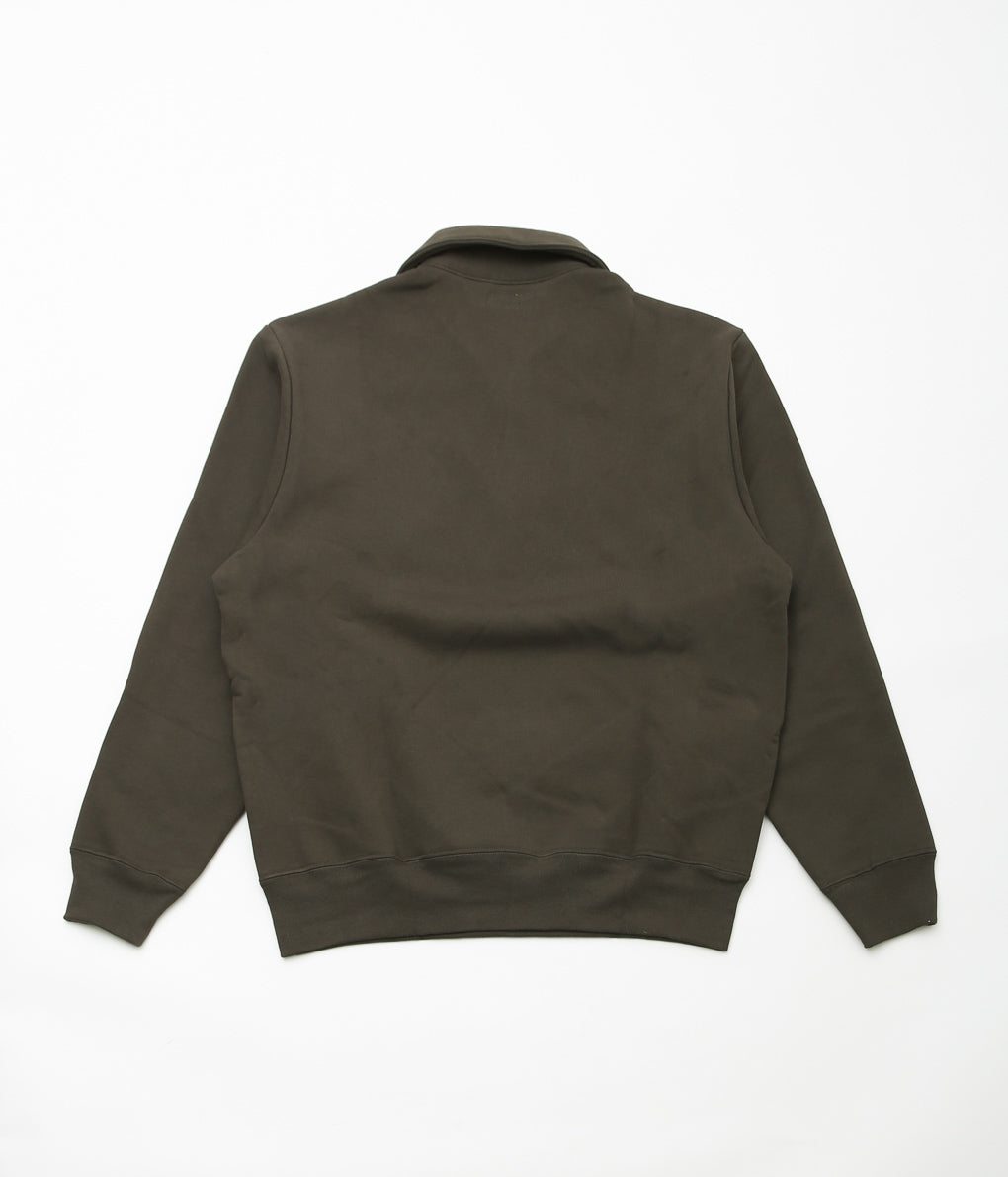 LADY WHITE ''QUARTER ZIP SWEATSHIRT'' (BLACK OLIVE)