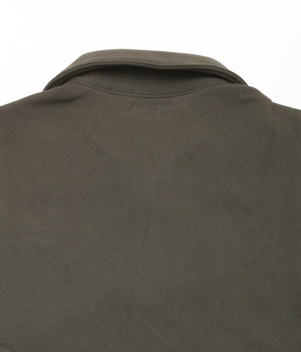 LADY WHITE ''QUARTER ZIP SWEATSHIRT'' (BLACK OLIVE)