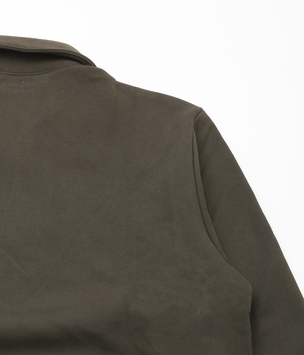 LADY WHITE ''QUARTER ZIP SWEATSHIRT'' (BLACK OLIVE)