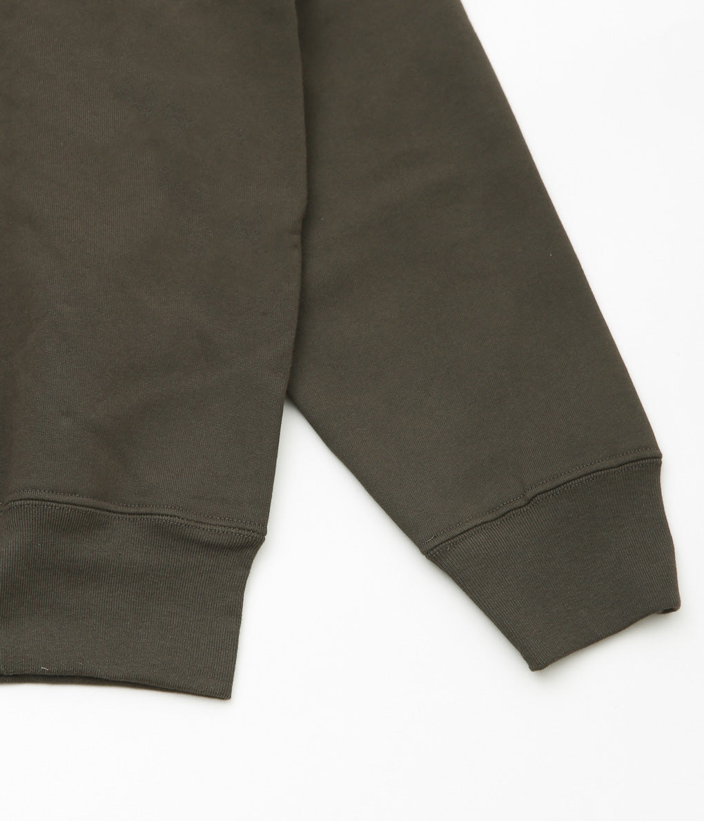 LADY WHITE ''QUARTER ZIP SWEATSHIRT'' (BLACK OLIVE)