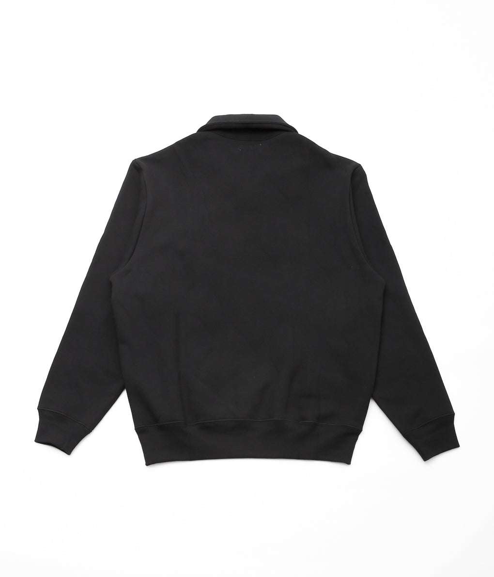 LADY WHITE ''QUARTER ZIP SWEATSHIRT'' (BLACK)