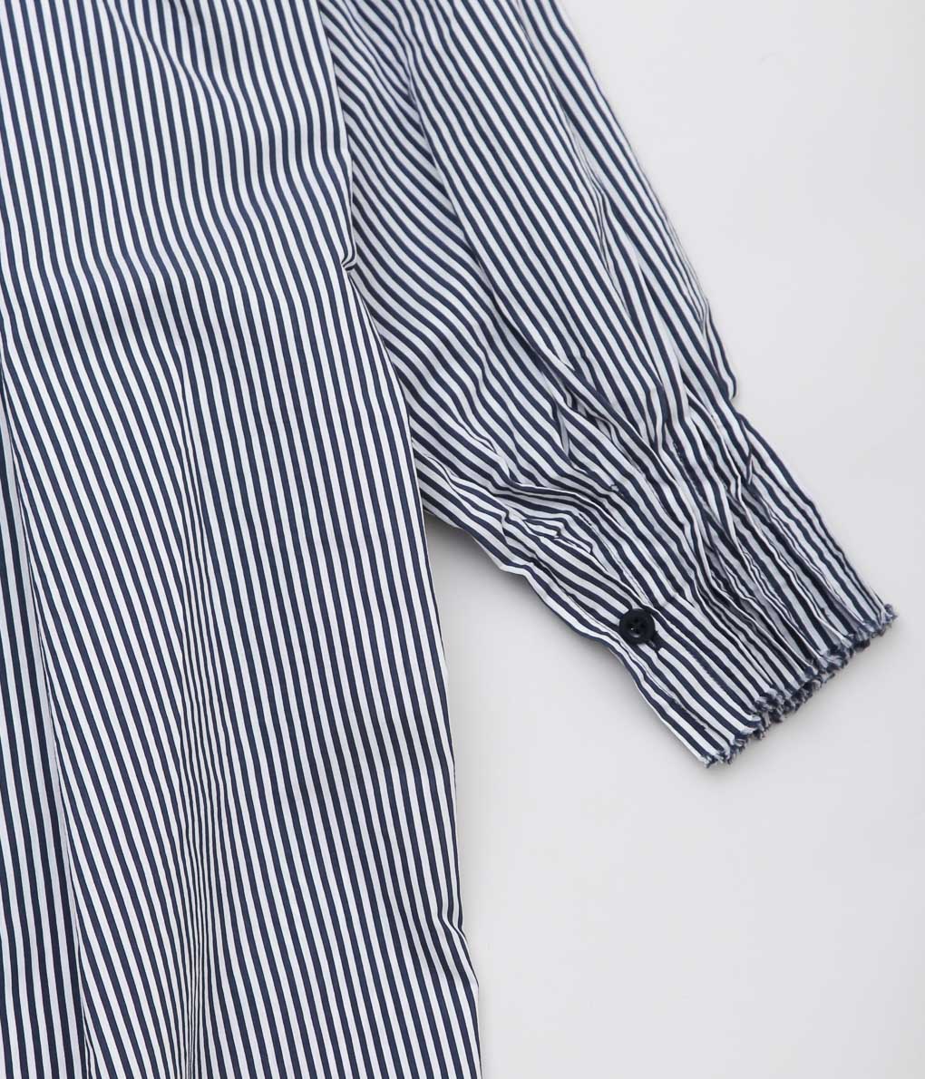 STUDIO DE LOSTANGES ''PLEATED DRESS'' (NAVY STRIPE)