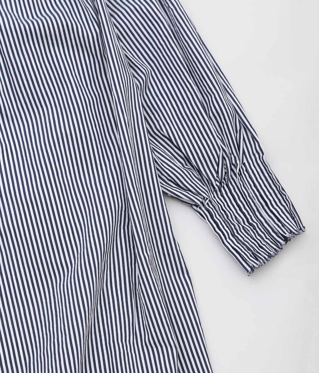 STUDIO DE LOSTANGES ''PLEATED DRESS'' (NAVY STRIPE)