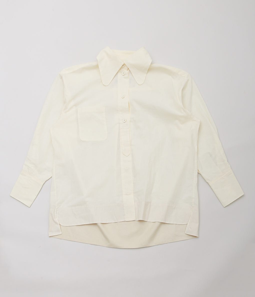 STUDIO DE LOSTANGES ''LARGE COLLER SHIRTS'' (NUMBER 36 / COTTON CREAM )