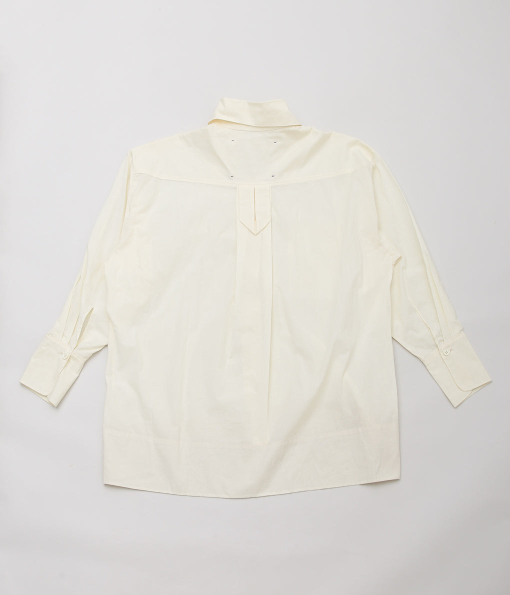 STUDIO DE LOSTANGES ''LARGE COLLER SHIRTS'' (NUMBER 36 / COTTON CREAM )