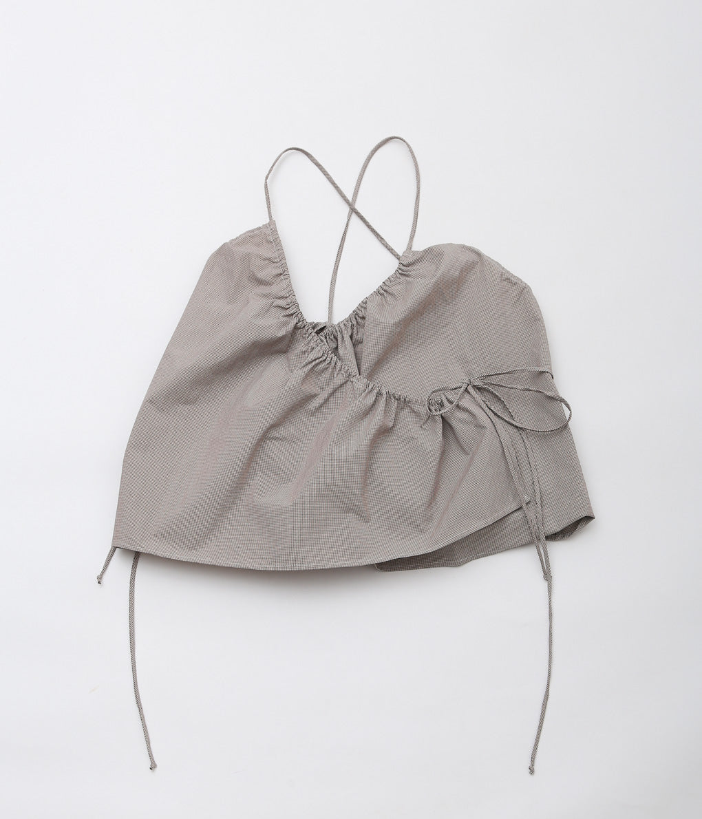 STUDIO DE LOSTANGES ''STRAPPY TOP'' (NUMBER 52 /CHECK BLACK*BEIGE)