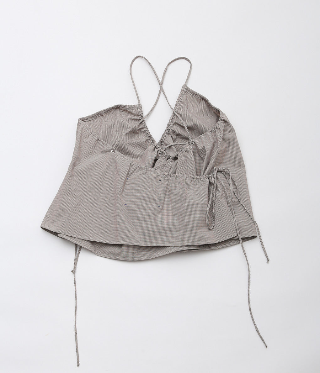 STUDIO DE LOSTANGES ''STRAPPY TOP'' (NUMBER 52 /CHECK BLACK*BEIGE)