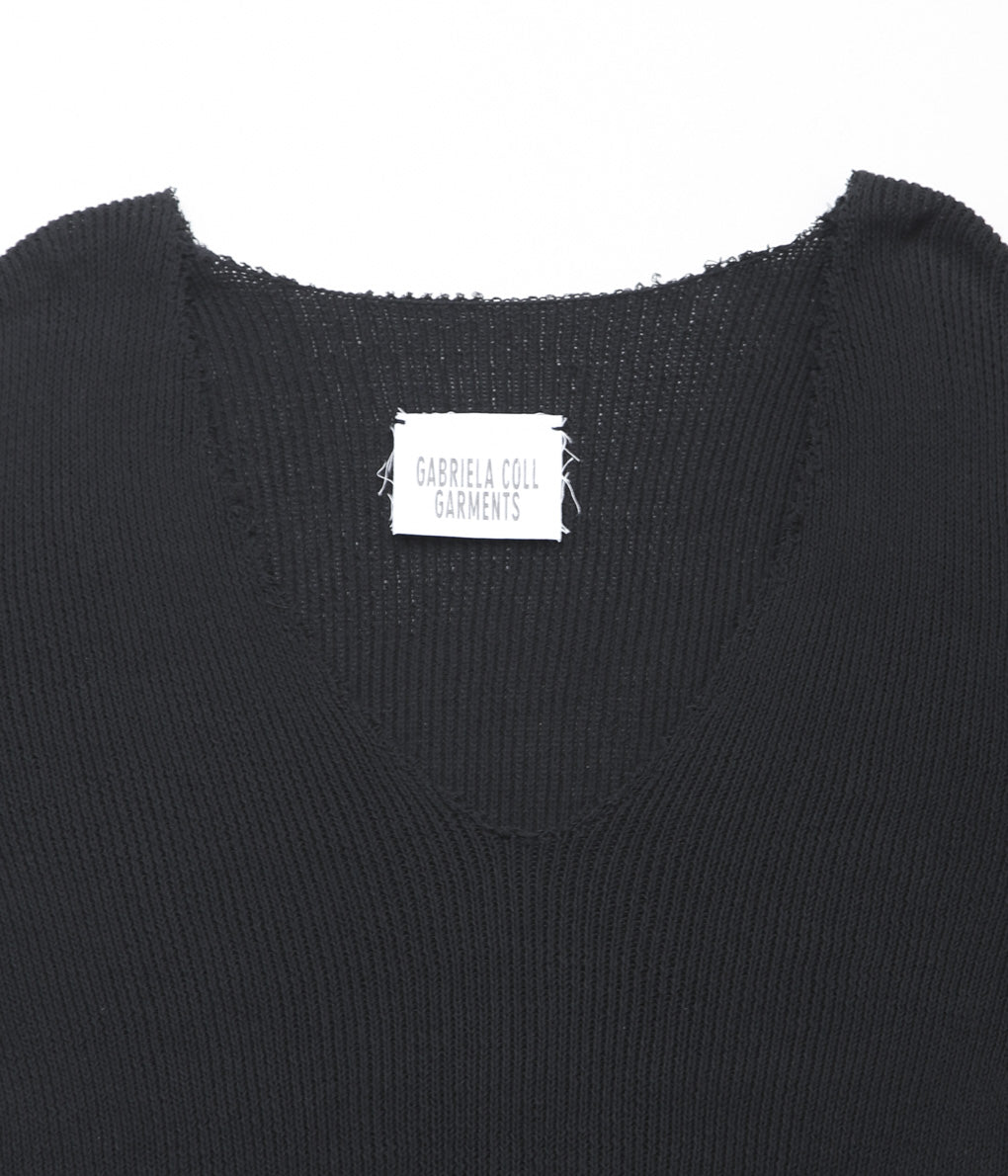 GABRIELA COLL GARMENTS ''NO.84 KNITTED JERSEY'' (BLACK)