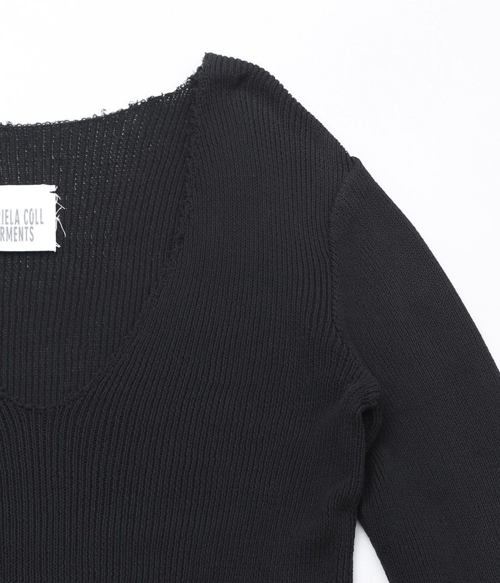 GABRIELA COLL GARMENTS ''NO.84 KNITTED JERSEY'' (BLACK)