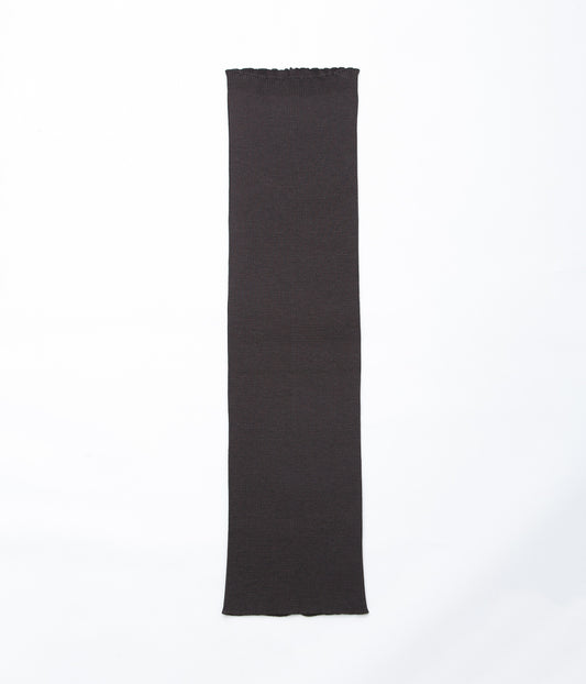 GABRIELA COLL GARMENTS ''NO.103 KNITTED SLIT SKIRT'' (DARK BROWN)