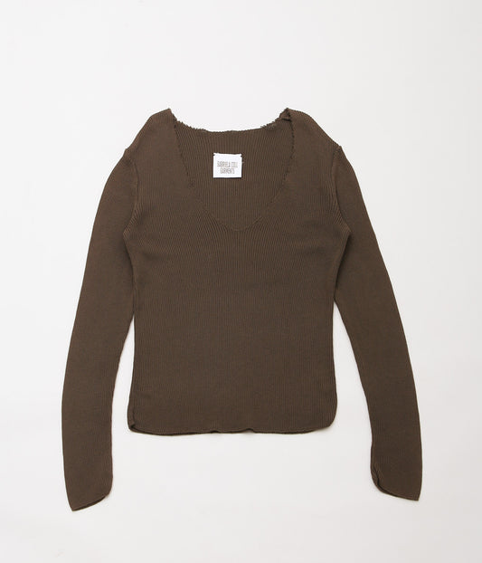 GABRIELA COLL GARMENTS ''NO.84 KNITTED JERSEY'' (BROWN)