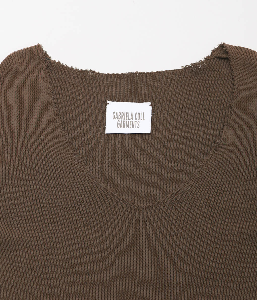 GABRIELA COLL GARMENTS ''NO.84 KNITTED JERSEY'' (BROWN)