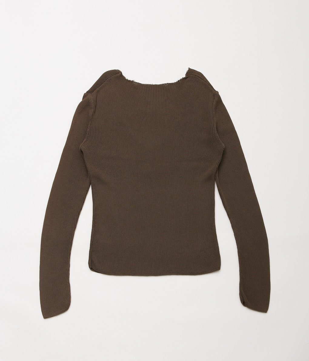 GABRIELA COLL GARMENTS ''NO.84 KNITTED JERSEY'' (BROWN)