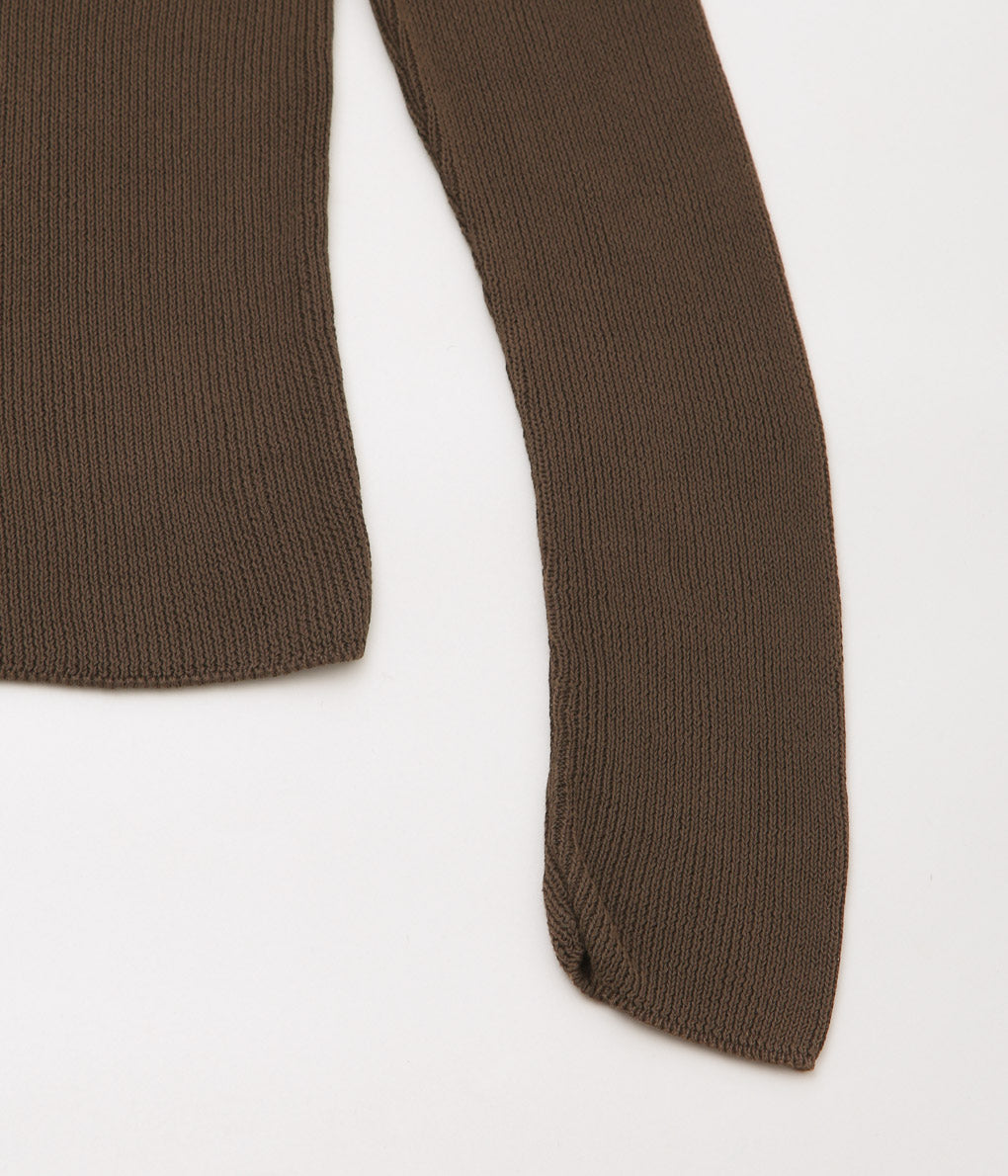 GABRIELA COLL GARMENTS ''NO.84 KNITTED JERSEY'' (BROWN)