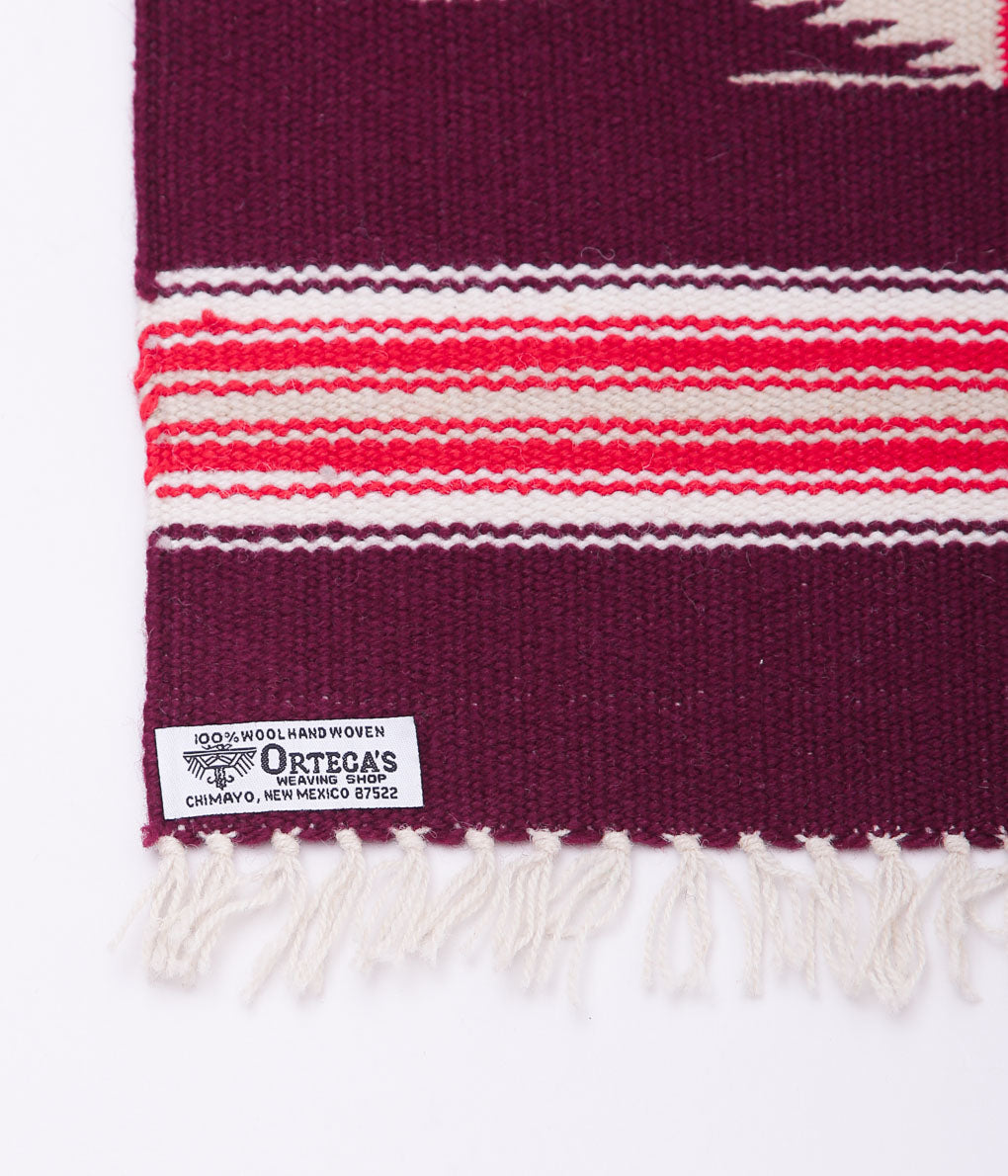 ORTEGA'S ''ORTEGA`S CHIMAYO BLANKET'' (DK.MAROON)