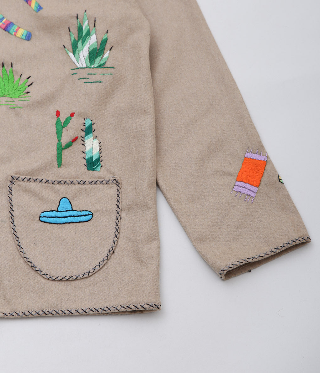 OAXACA ''SOUVENIR JACKET'' (KHAKI/COLORFUL)