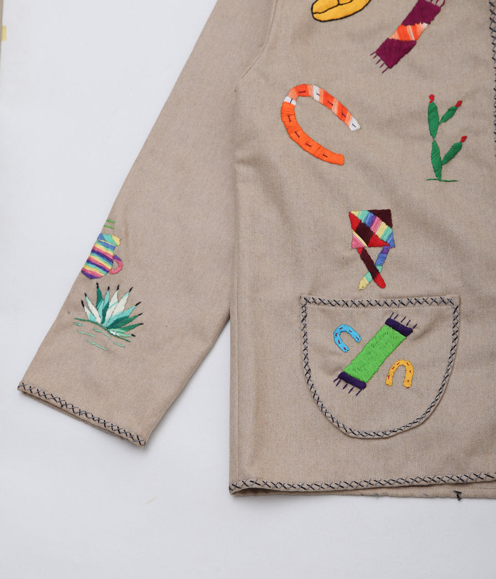 OAXACA ''SOUVENIR JACKET'' (KHAKI / COLORFUL)