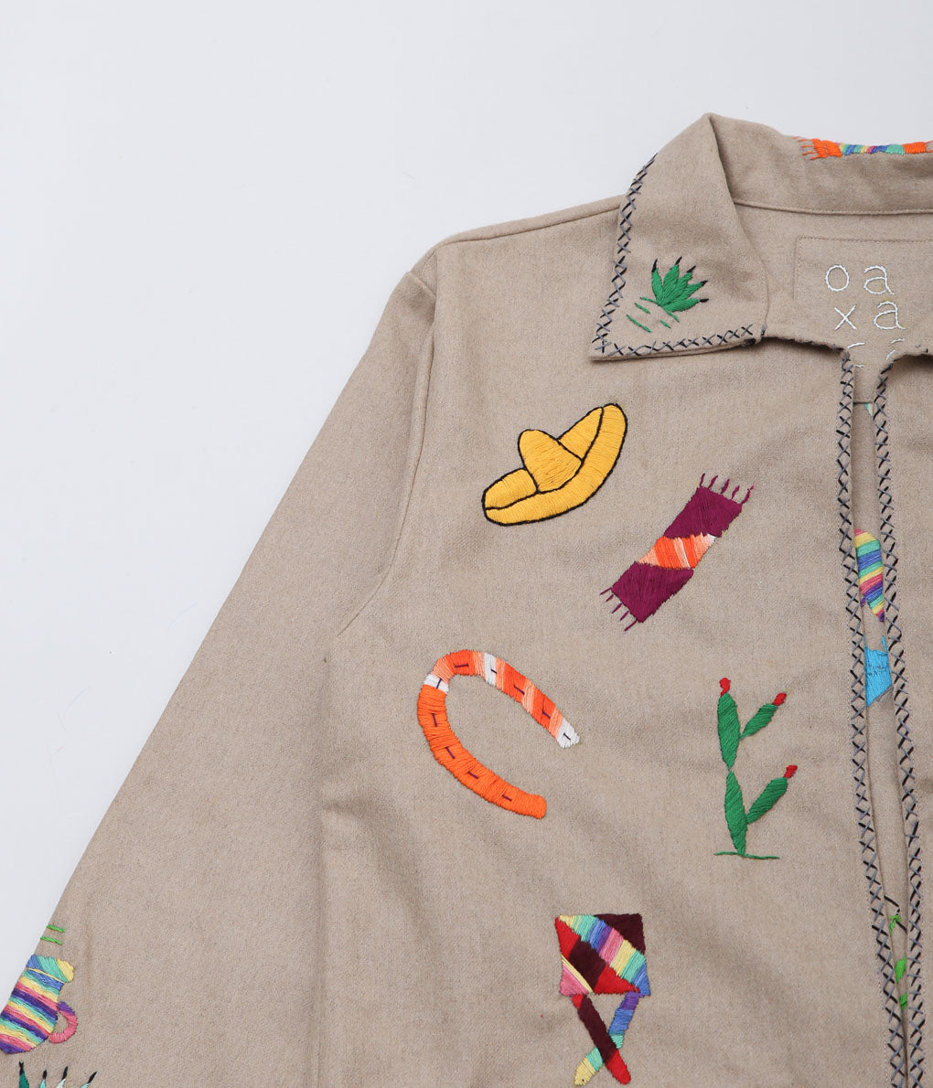 OAXACA ''SOUVENIR JACKET'' (KHAKI / COLORFUL)