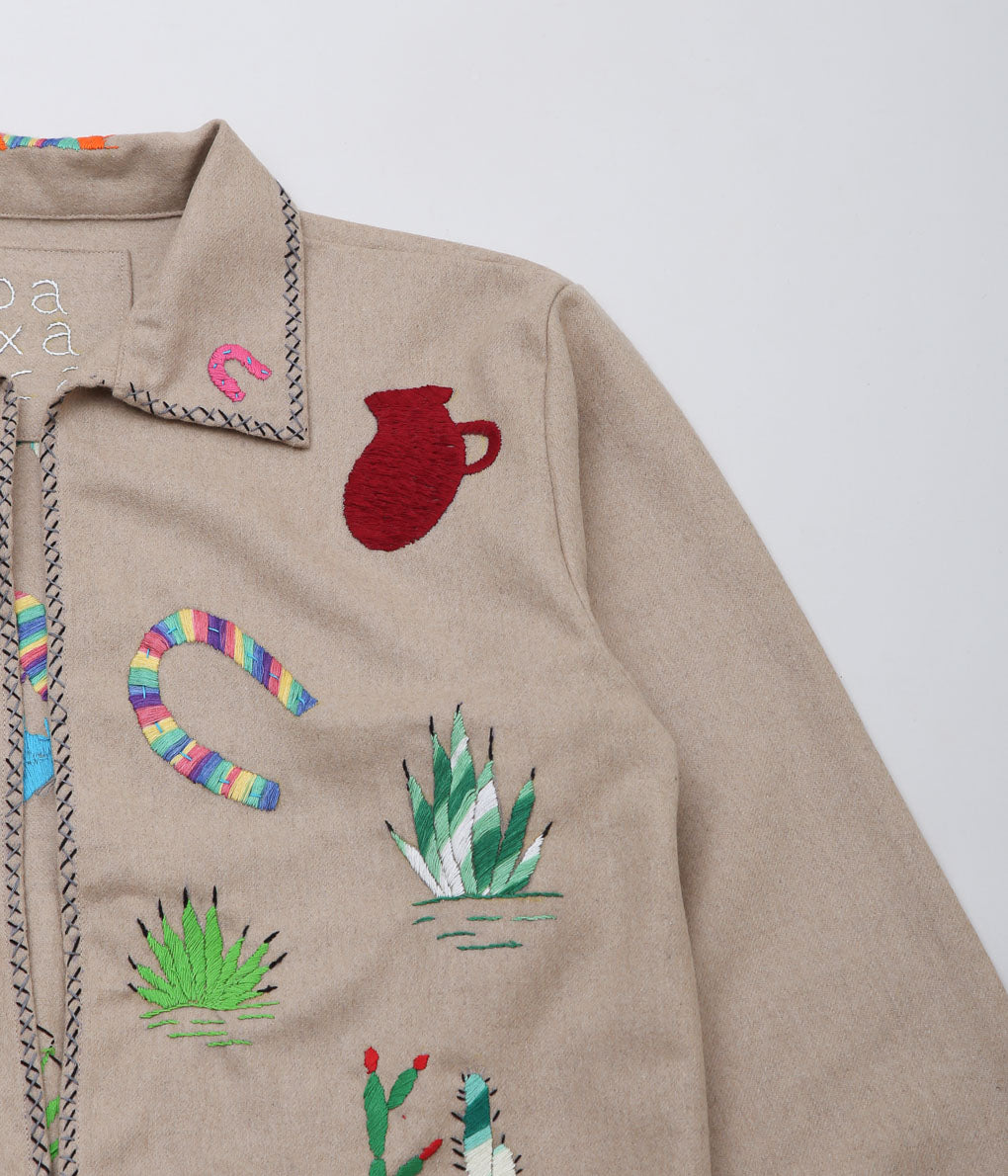 OAXACA ''SOUVENIR JACKET'' (KHAKI/COLORFUL)