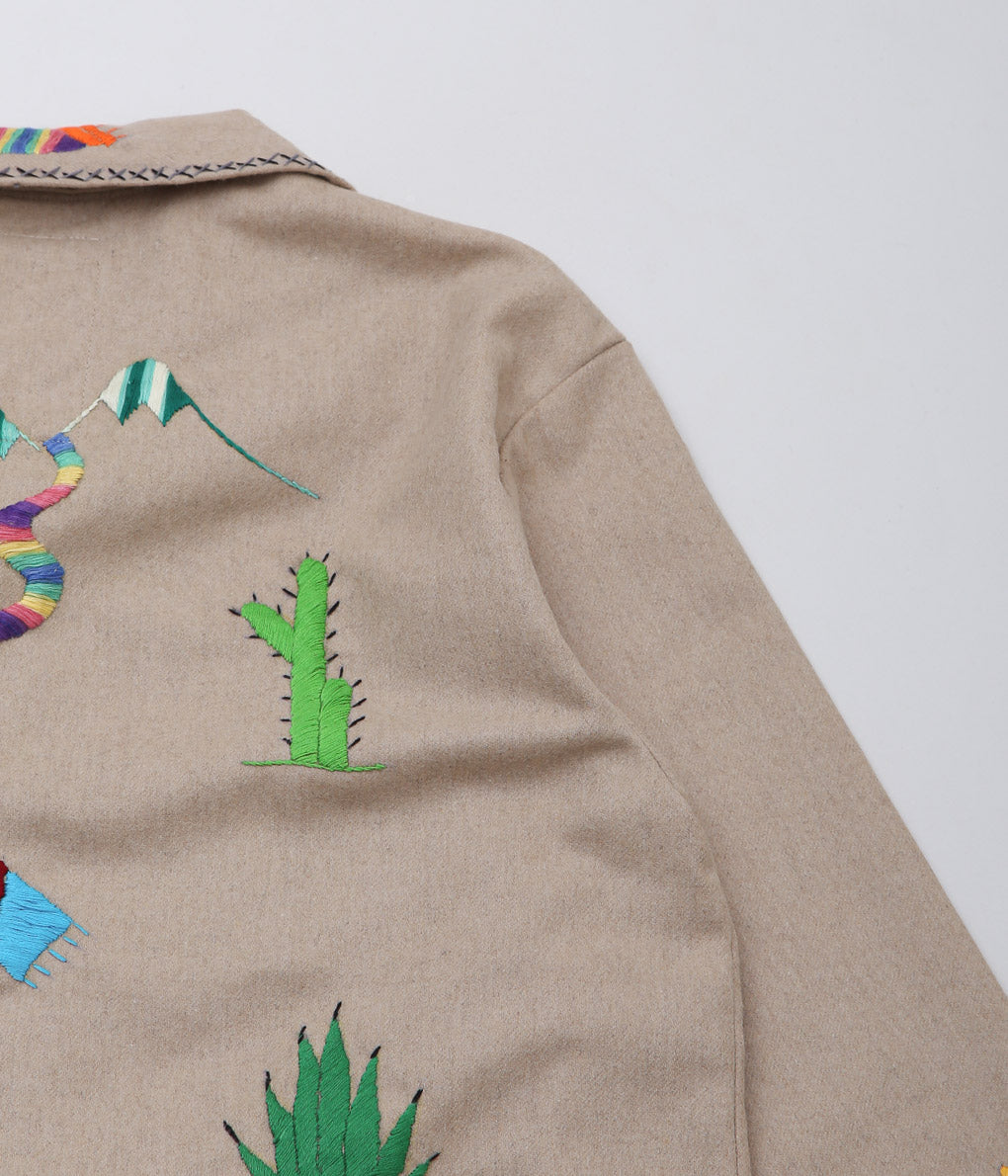 OAXACA ''SOUVENIR JACKET'' (KHAKI / COLORFUL)