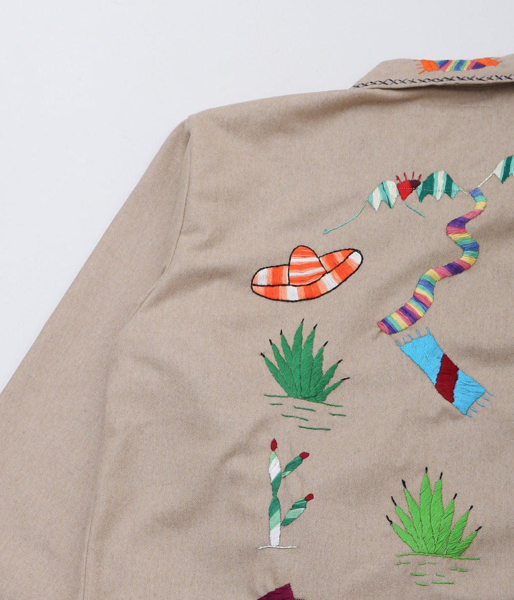 OAXACA ''SOUVENIR JACKET'' (KHAKI / COLORFUL)