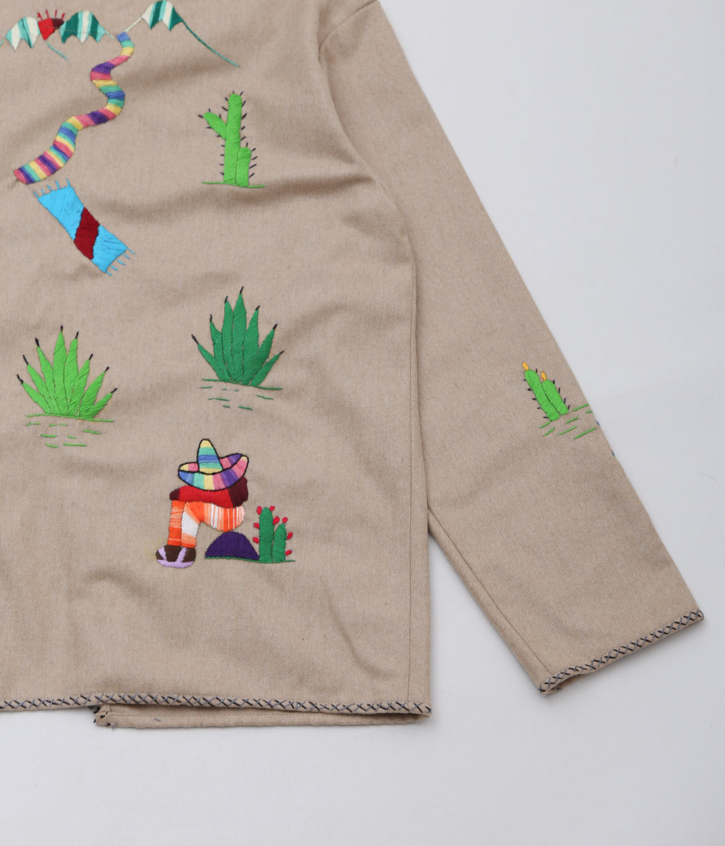 OAXACA ''SOUVENIR JACKET'' (KHAKI / COLORFUL)