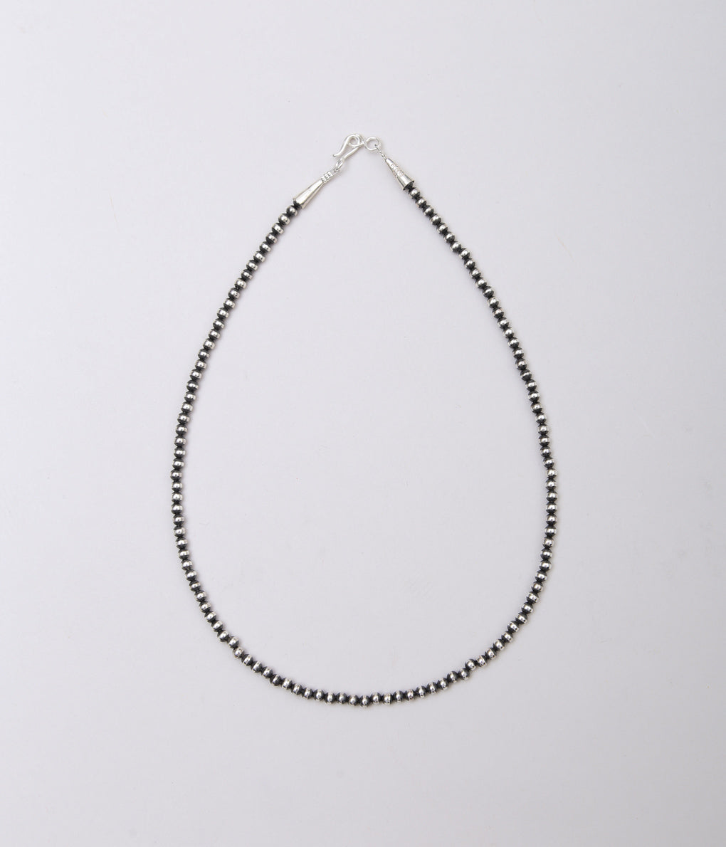 ERICKA NICOLAS BEGAY ''NAVAJO PEARL 3MM 50CM'' (OXIDAIZED SILVER)