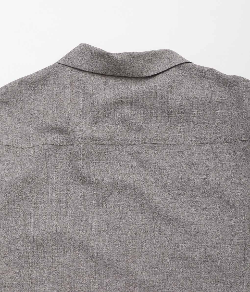 GABRIELA COLL GARMENTS ''NO.210 LORO PIANA FINE WOOL ZIPPER JACKET'' (GREY MELANGE)