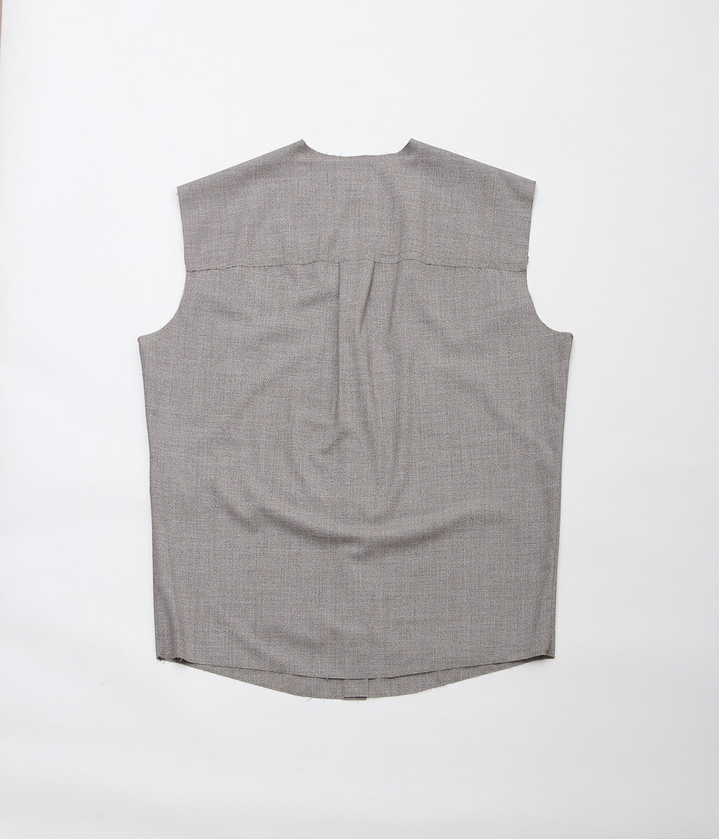 GABRIELA COLL GARMENTS ''NO.221 LORO PIANA FINE WOOL SLEEVELESS SH'' (GREY MELANGE)