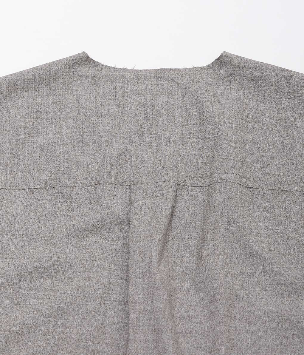 GABRIELA COLL GARMENTS ''NO.221 LORO PIANA FINE WOOL SLEEVELESS SH'' (GREY MELANGE)