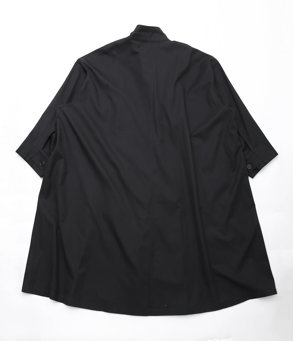 GABRIELA COLL GARMENTS ''NO.65 LORO PIANA RAIN SYSTEM OVERSIZED COAT'' (BLACK)