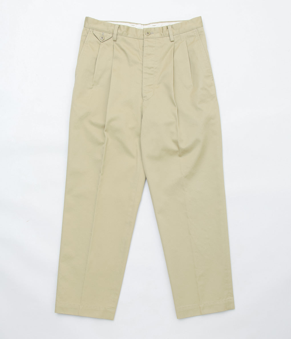 HERILL ''ORGANIC CHINO SLACKS'' (KHAKI)