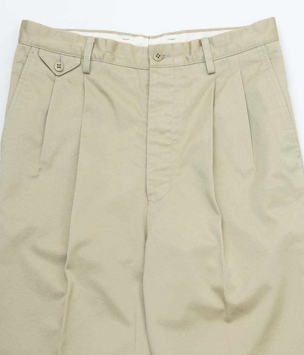 HERILL ''ORGANIC CHINO SLACKS'' (KHAKI)